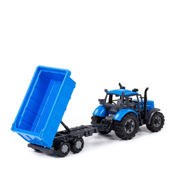 Traktor Progress na zotrvačník modrý