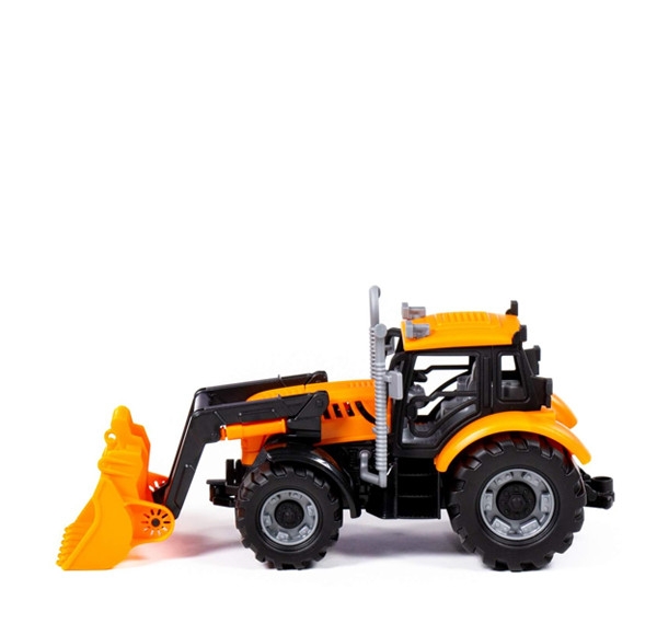 Traktor Progress s predným nakladačom oranžový